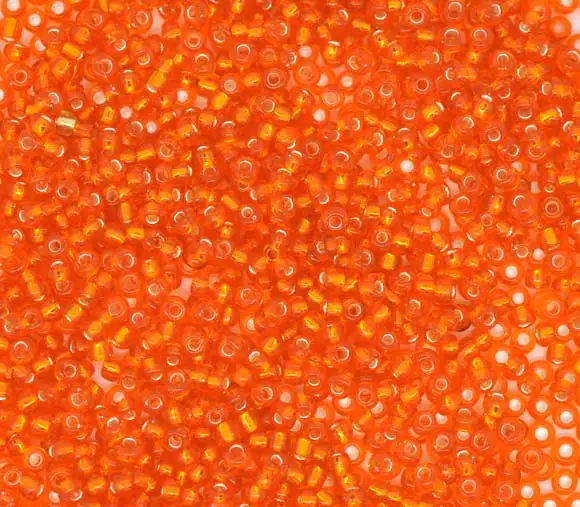 DoreenBeads 10/0 стеклянный бисер круглый оранжевый искусственный жемчуг около 2 мм (1/8