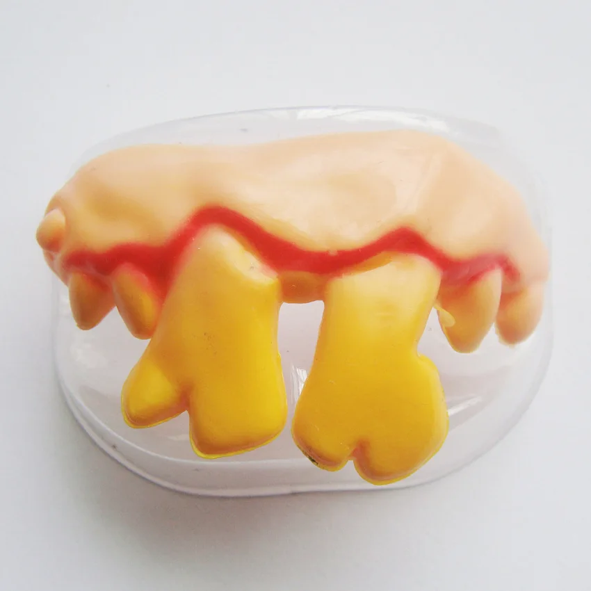 Dentes de Dentadura Dia das Bruxas Vampiro Piadas Práticas Interessante Brincadeira Horror Diversão Shocker Novidade Gadgets Dentes Dentadura Engraçado 100 Pçs 5 100 pçs dentes de dentadura vampiro dia