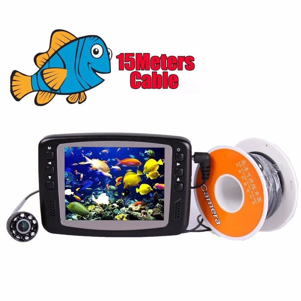 

15m underwater video camera System 3.5 inch LCD screen for fishing