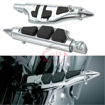

Motorcycle Chrome Stiletto Pegs Foot pegs Footpegs Footrests For Kawasaki Vulcan Voyager Vaquero