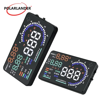 

A8 LED Windscreen Projector Car HUD Display Scanner Speed Warning Fuel Consumption Data car HUD GPS OBD2 Head Up Display