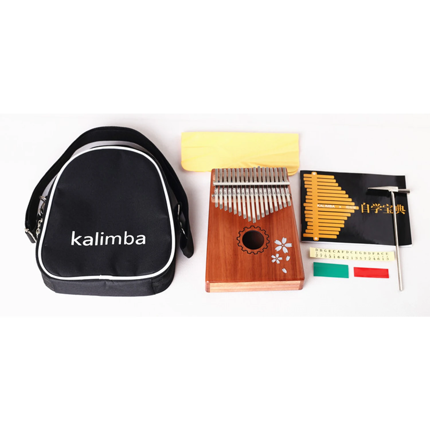 

New 17 Keys mahogany solid wood Kalimba thumb finger piano Free Shipping