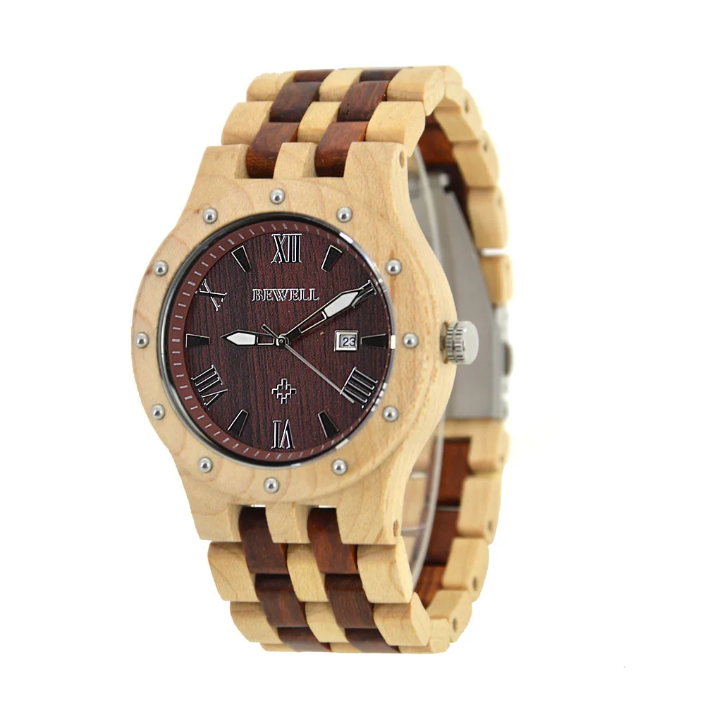BEWELL WOODEN WATCH