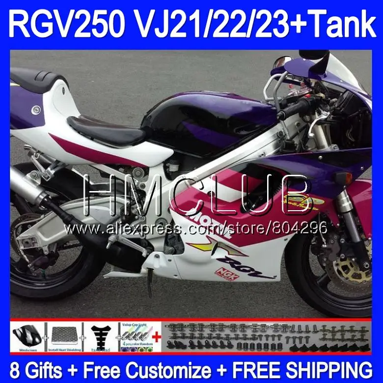 

+Rose white Tank For SUZUKI VJ21 RGV250 88 89 90 91 92 93 39HM.21 RGV-250 VJ22 RGV 250 1988 1989 1990 1991 1992 1993 Fairing