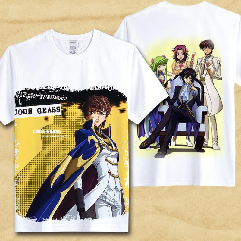Футболка с надписью Code Geass Lelouch of the Rebellion Lamperouge забавная крутая футболка аниме