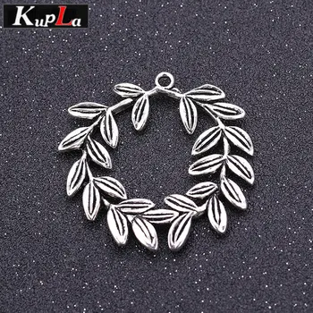 

Vintage Silver Circle Branch Charms for Jewelry Making DIY Metal Charms Fashion Handmade Jewelry Peace Tree Pendant Charms