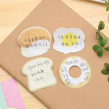 

Cute Sticky Note Planner Decoration Warm Breakfast Shape Message Note Post Note Book Student Office Stationery Kawaii Sticker