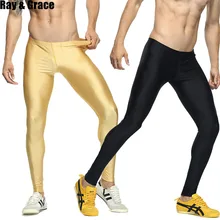 RAY GRACE Men Sports Running Tights Compression Pants Leggings Fitness Sportswear Long Trousers Athletic Training Skinny Pants