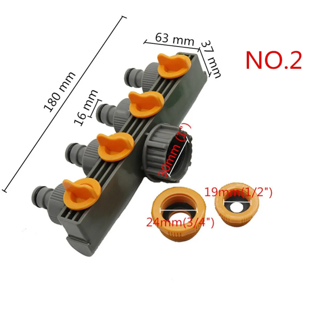 Гнездовая резьба для ниппеля 4-ways сплиттеры клапан орошения сантехника кран адаптер переключатель шланга Разъемы клапан 1 шт