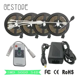 Не Водонепроницаемый IP20 RGB Светодиодные ленты 2835 SMD DC12V Свет 5 м 10 м 15 м 20 м с РФ пульт дистанционного DC 12 В Питание Рождество Лампы для