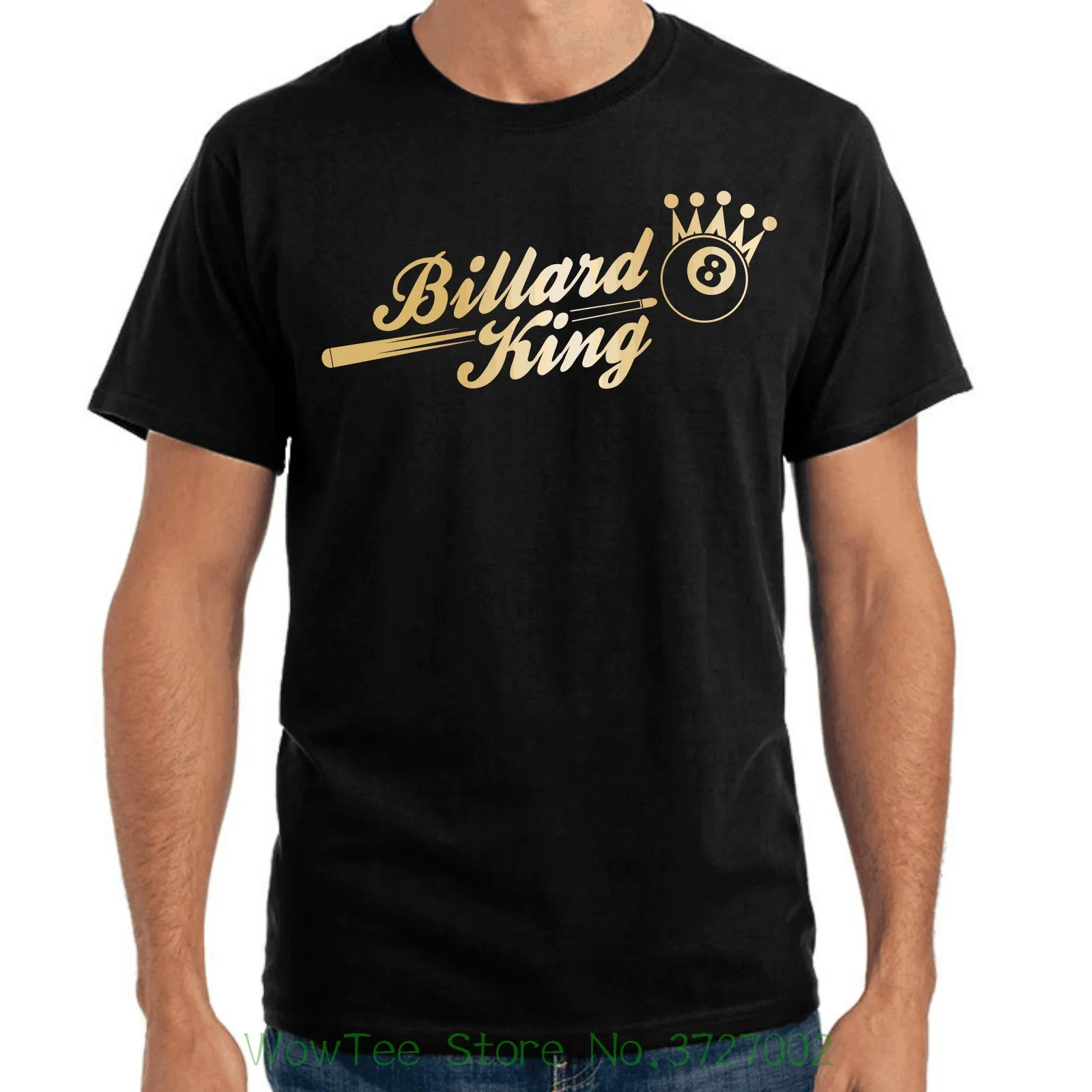 Billard King | Sportsy | Pool | 8 - Ball | K ? Nig | Crown | Fun | S - Xxl T-shirt Fashion T-shirt Men Clothing