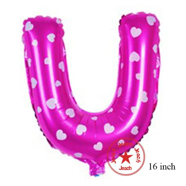 pink letter balloons birthday decoration16 inch wedding decoration party supplies birthday party