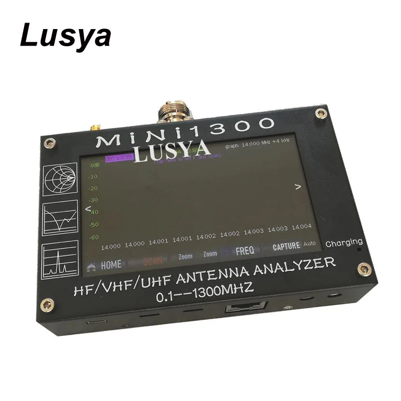 Mini1300 4,3 дюймовый сенсорный экран TFT lcd 0,1-1300 MHz HF VHF UHF ANT SWR антенна анализатор метр внутренняя батарея Mini600 обновление