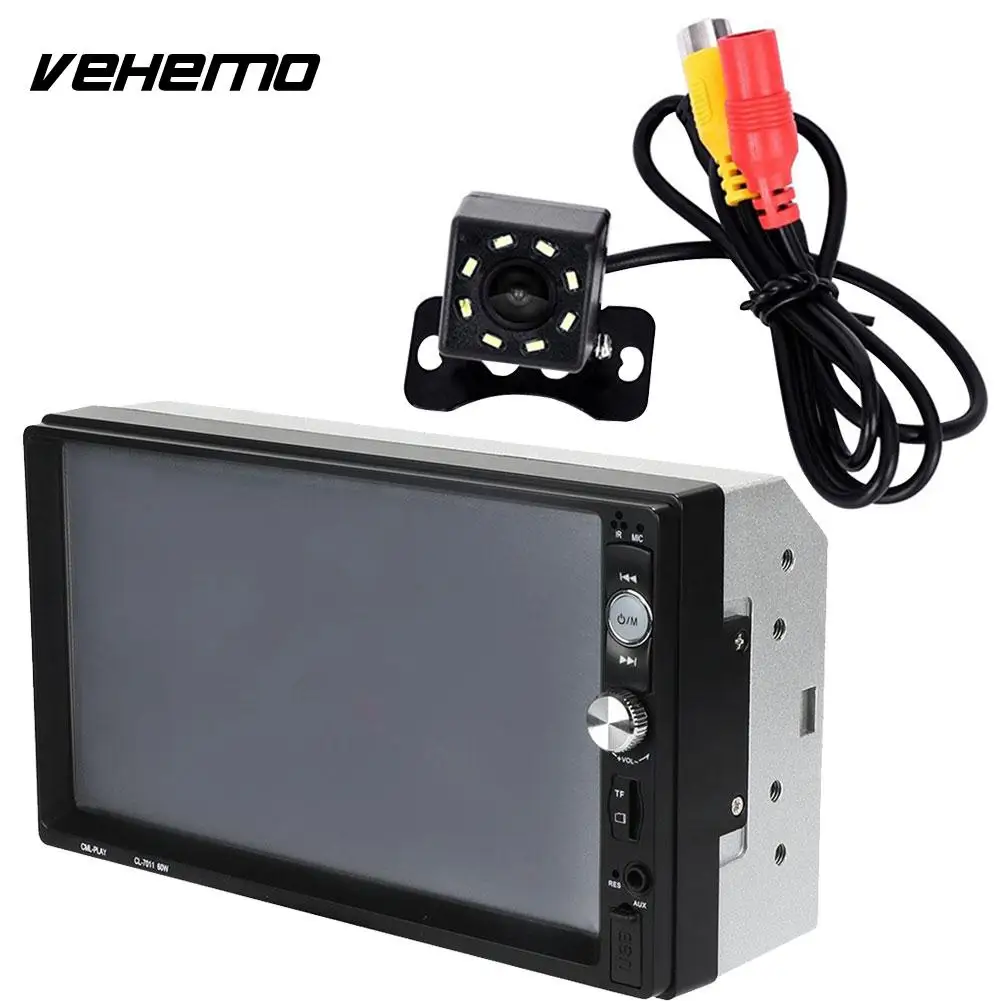 

Vehemo FM/USB/AUX 7inch Flexible Smart Auto MP5 Player Support TF Card Radio Car MP5 Player Rear View MP5 Player MP5