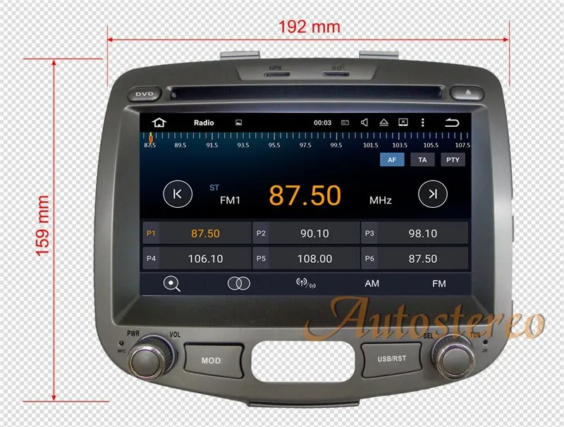 Top Android 9 Car GPS Navigation DVD Player For Hyundai I10 2007-2013 car stereo auto navi autostereo multimedia player head unit HD 3