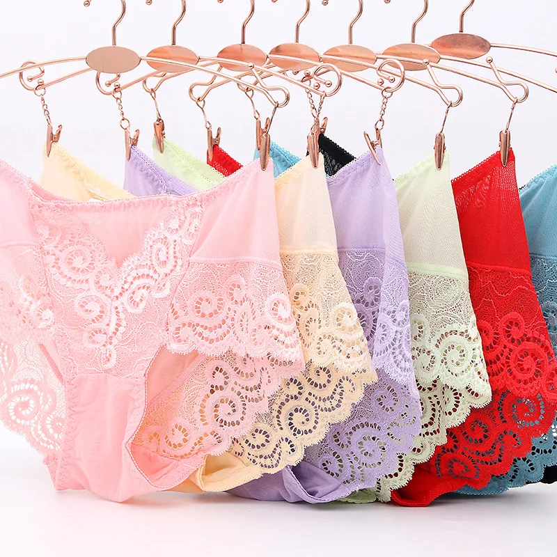 Women's Panties Seamless Sexy Lace Underwear Briefs Plus Size Panties Ladies Breathable Transparent Lingerie Dropshipping 2019 Women's Panties Seamless Sexy Lace Underwear Briefs Plus Size Panties Ladies Breathable Transparent Lingerie Dropshipping 2019