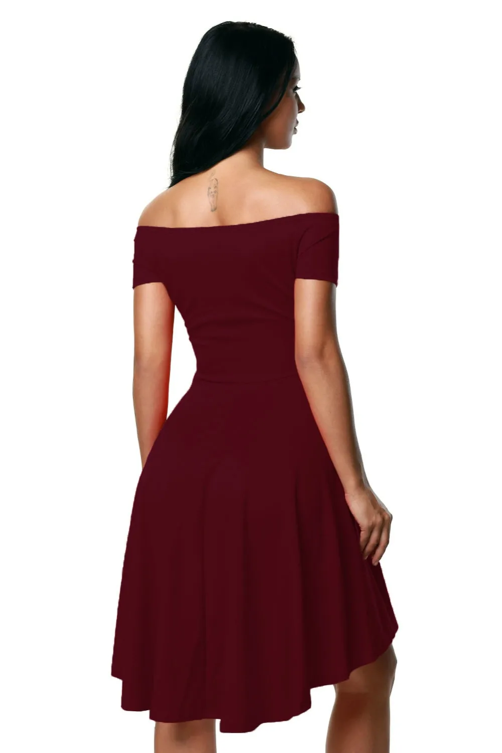 Burgundy-All-The-Rage-Skater-Dress-LC61346-3-2