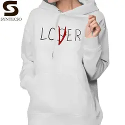 Loser Lover Hoodie Losver толстовки с принтом простые толстовки женские хлопковые серые уличная одежда оверсайз с длинным рукавом пуловер с капюшоном