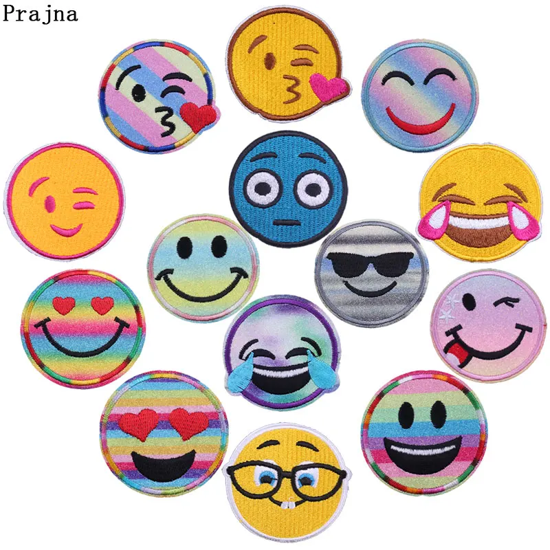 Buy Prajna Emoji Patch Embroidered Iron on Patches