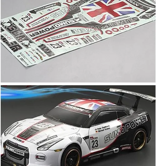 Масштаб 1/10 RC ONROAD гоночный Дрифт fouring HPI Kyosho наклейки на Корпус кузова автомобиля