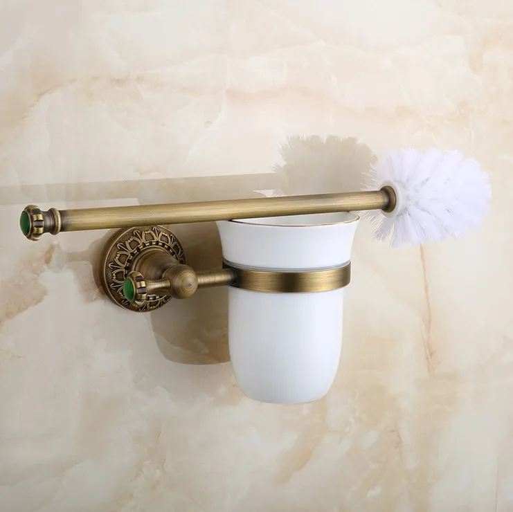 Luxury Bronze Bathroom Accessories, Antique Finish Toilet Brush Set