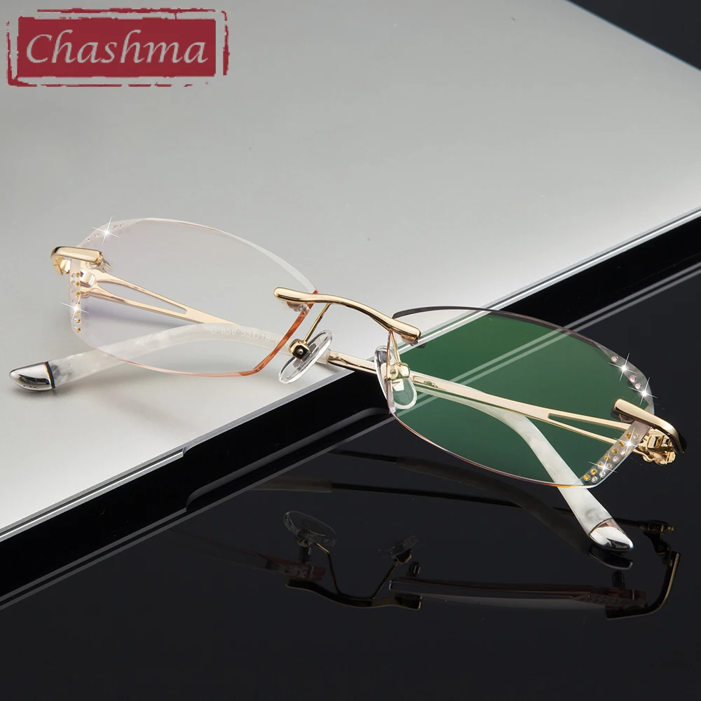 Женская оправа для очков Chashma с цветными камнями украшенная стразами|brand