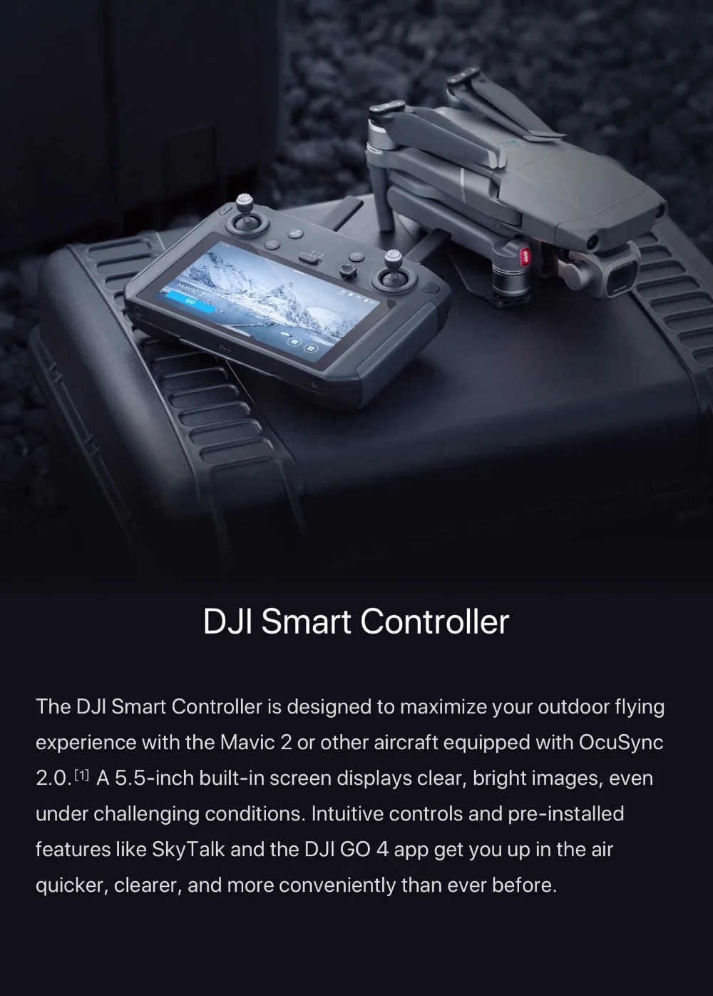 DJI Smart контроллер 5,5 дюйма 1080P HD передача портативный размер DJI Mavic 2 Pro/зум пульт дистанционного управления