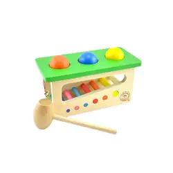 Музыкальные инструменты Шарм ксилофон коснитесь скамейка ксилофон прочный деревянный музыкальный стучать игрушка малыши Multifunctiona D300111