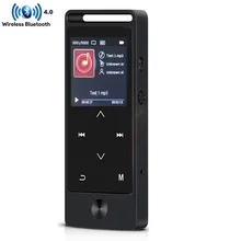BENJIE S8 MP3 плеер Bluetooth 4,0 8 ГБ 1,4 дюймов экран сенсорные клавиши Металл HIFI без потерь Музыкальный плеер с FM, поддержка TF карты
