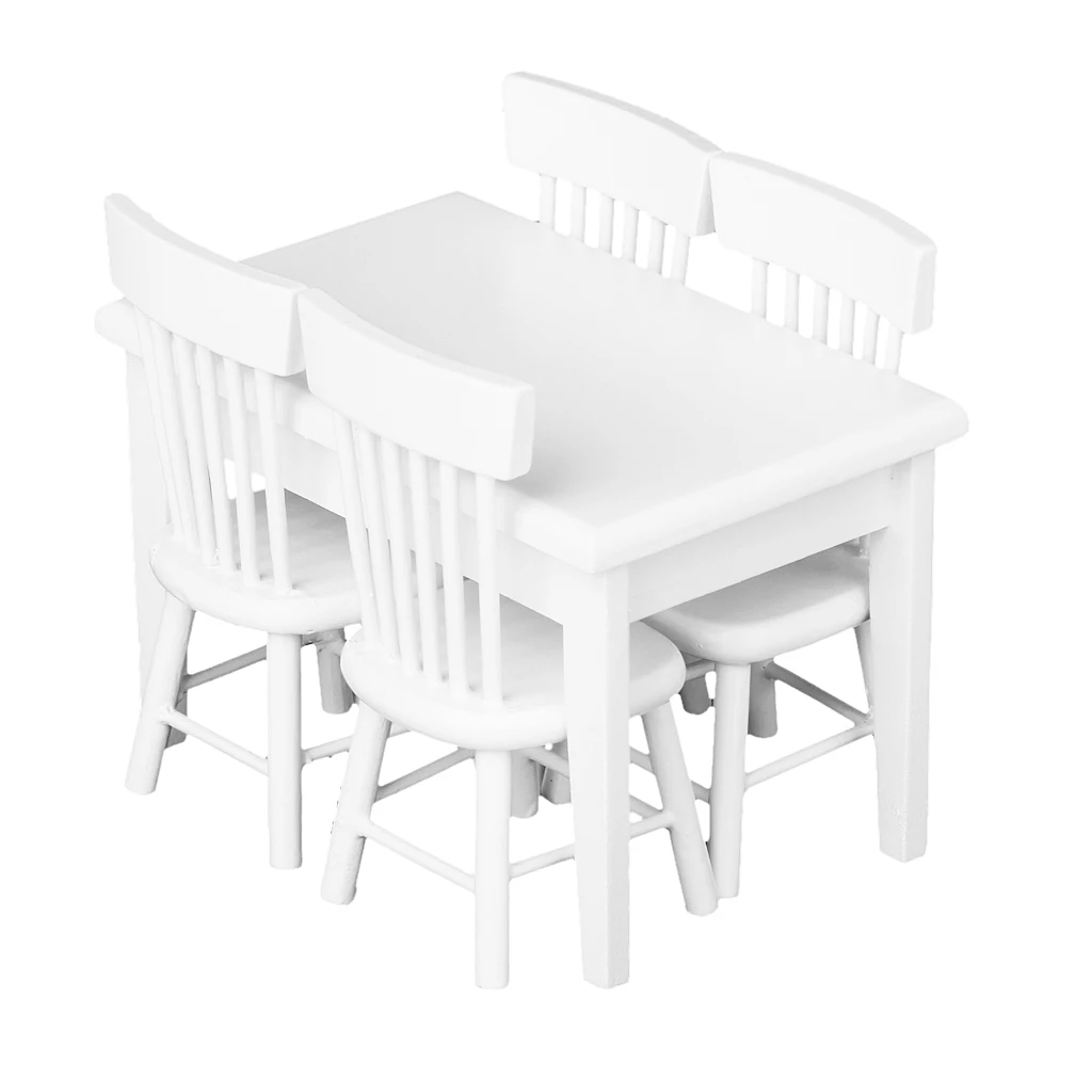 Natürliche Ausführung Holz Küche Tisch Tumdee 1:12 Maßstab Puppenhaus Möbel 071