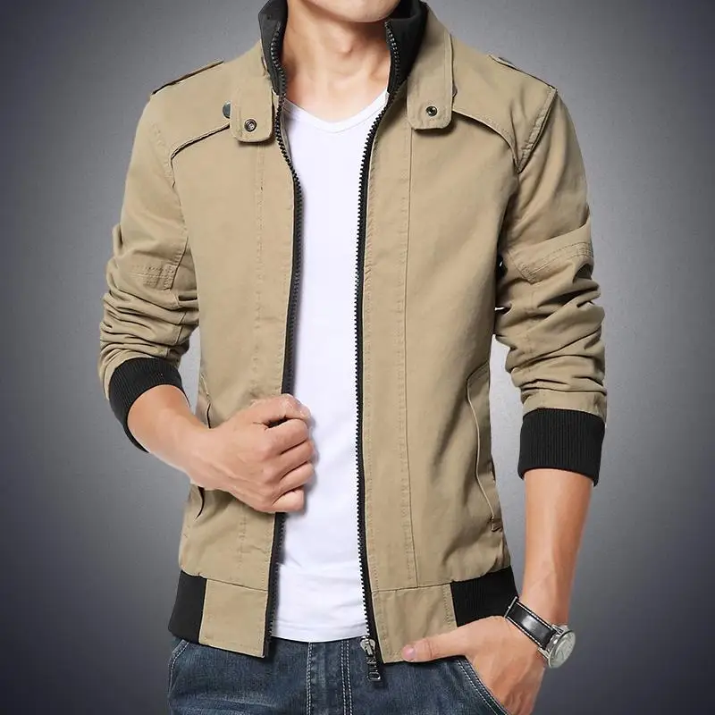 2019 new men's fitted autumn winter warm jackets fashion coats casual