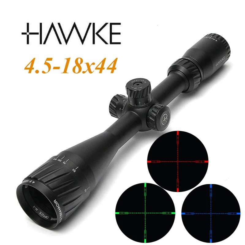 Здесь продается  HAWKE 4.5-18X44 AOIR Long Eye Relief Scope Optics Tactical Rifle Scopes Miras De Rifles For Airsoft Air Guns Rifle  Спорт и развлечения
