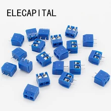 20pcs KF301 2P 2 Pin Plug in Screw Terminal Block Contor 5 08mm Pitch