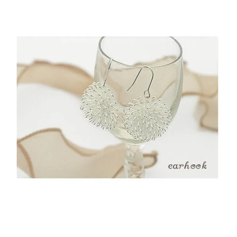 Hot sale fashion Unique new pattern dandelion earrings vintage jewelry wholesale accessories Crystal shop free shipping