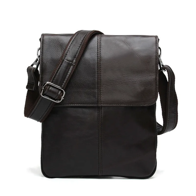 Лидер продаж, мужская сумка из натуральной кожи, высокое качество, сумки-мессенджеры, маленькая винтажная сумка через плечо для мужчин, сумки на плечо для мужчин - Цвет: red brown