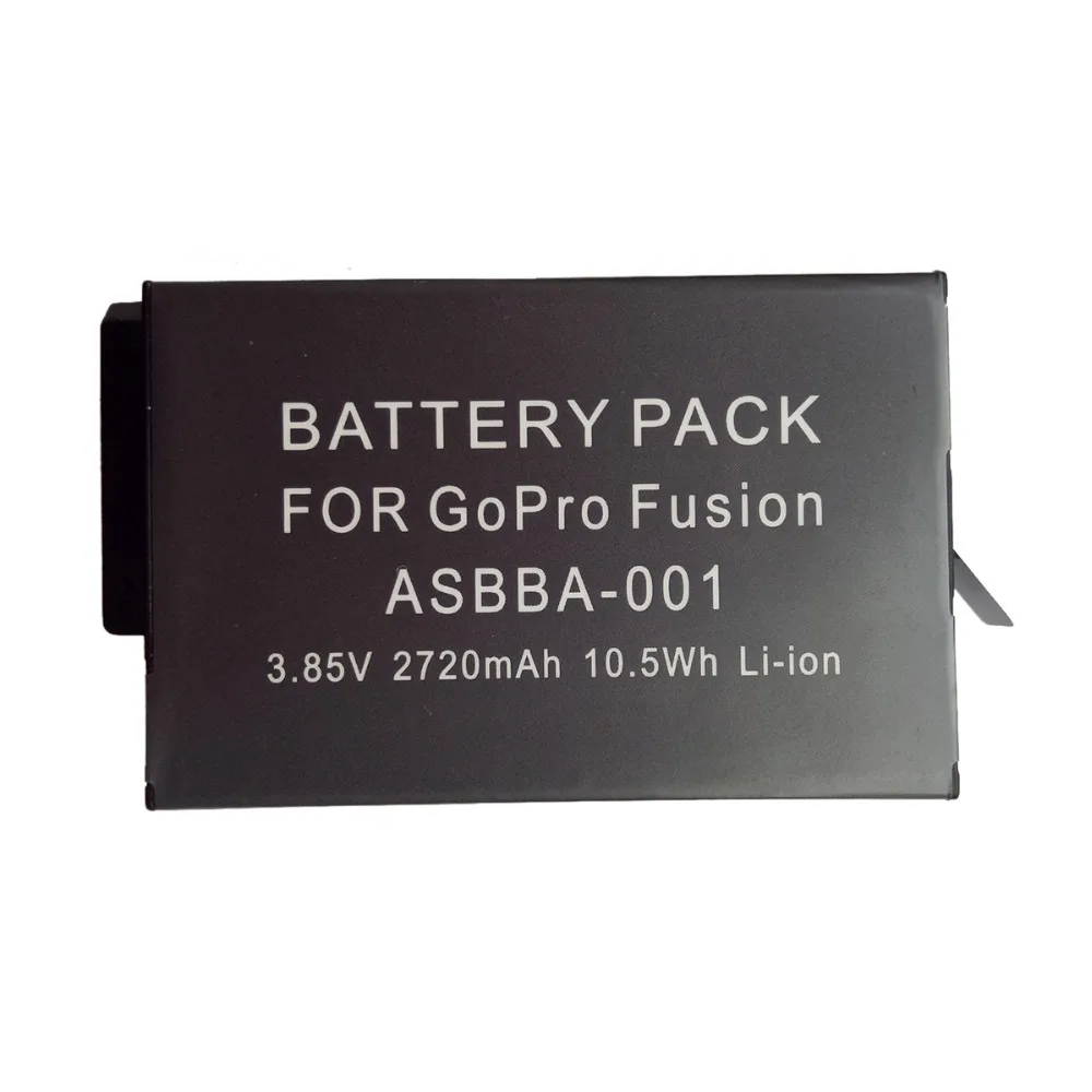 1 шт. 3 85 В 2720 мАч для Gopro Fusion батарея Акку перезаряжаемая литий ионная 360 градусов