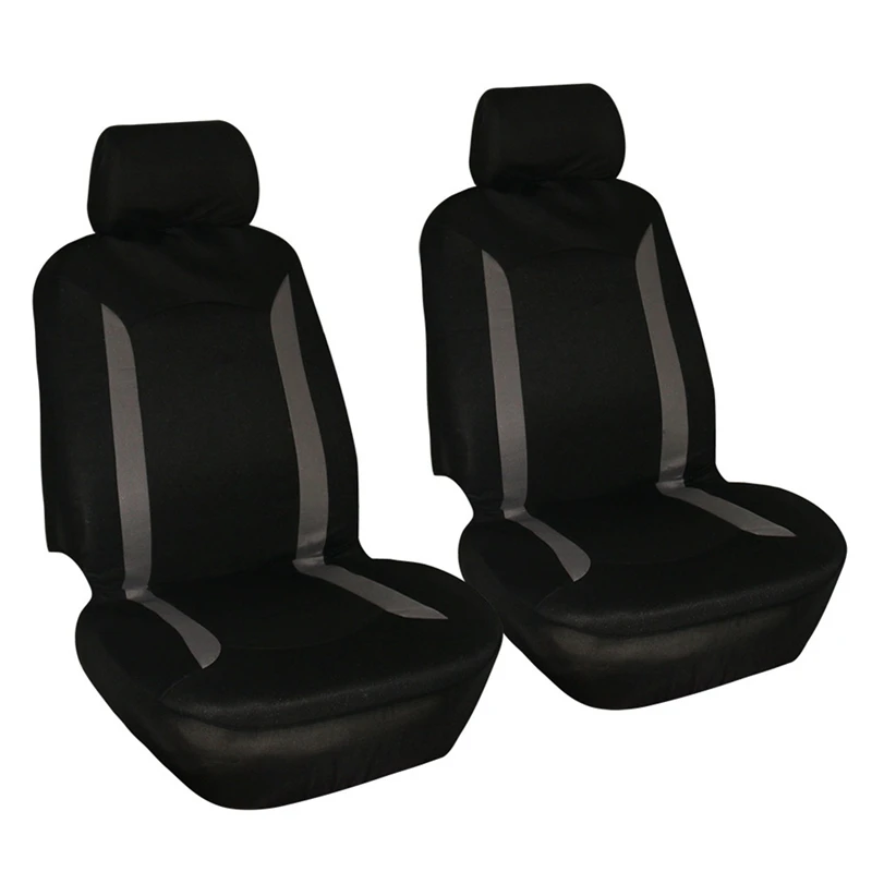 Универсальный чехол для автомобильных сидений, Полиэстеровые Чехлы для подушек для сиденья автомобиля, защита для автомобиля, аксессуары для интерьера - Название цвета: GY-4pcs