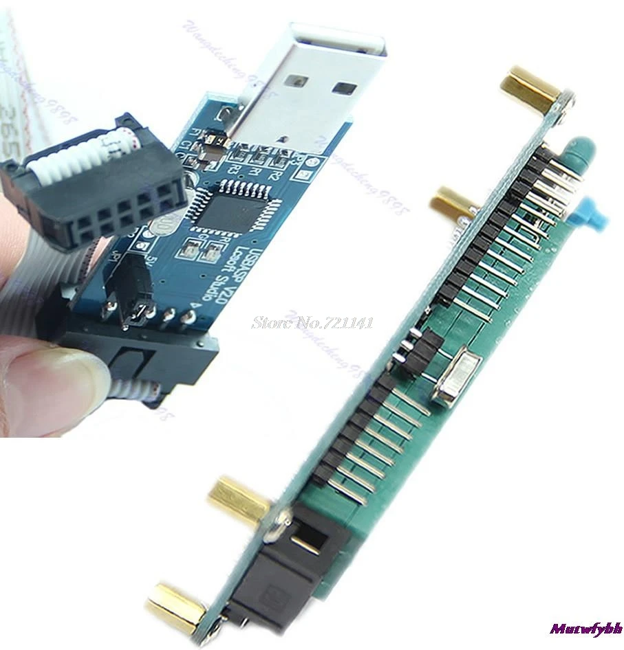 1 комплект ATMEL для ATMEGA16 ATmega32 AVR минимальная системная плата+ USB ISP USBasp программа