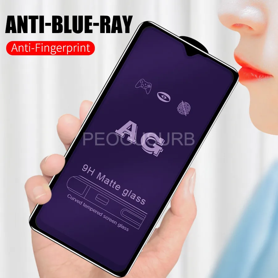 

Anti Blue Light Full Glue Cover Matte Tempered Glass for Samsung Galaxy A10 A20 A30 A40 A50 A60 A70 A80 A90 A7 A9 2018 J6 Plus