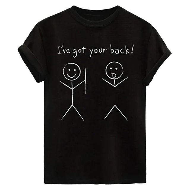 New Fashion Men's Tshirt I've Got Your Back Stickman Stickmen Funny T ...