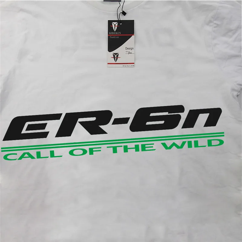 KODASKIN MOTO стиль чистый хлопок топы с вязаными воротниками недорогие футболки топ Quanlity твердые для ER-6n Мужская футболка