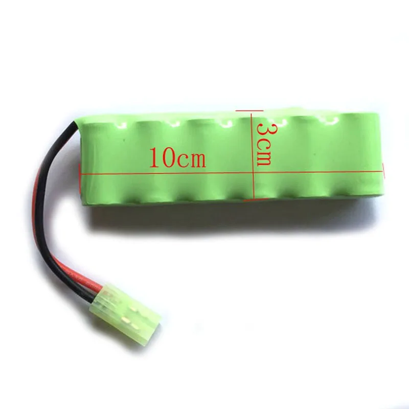 Гарантия качества 7,2 V 1100mAh 6x2/3A Ni-MH RC аккумуляторная батарея для вертолета Робота автомобиля игрушки Modle-5 разъем