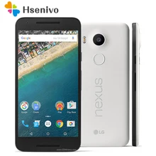 100% Оригинал LG Nexus 5X H791 разблокирована 5.2 ”LTE 4 г гекса core 2 ГБ Оперативная память 16/32 ГБ Встроенная память 13.0 МП Камера 1080 P Android 6.0 смартфон