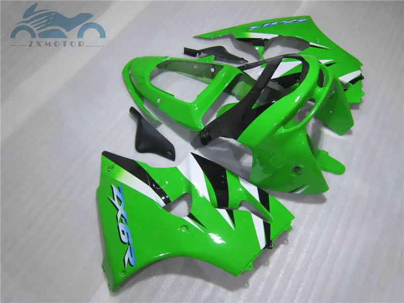Бесплатный пользовательский комплект обтекателей для KAWASAKI Ninja ZX6R 1998 1999 ABS спортивные Обтекатели набор ZX 6R ZX636 98 99 зеленый корпус запчастей