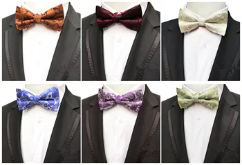 

2020 Fashion Quality British Business Bow Tie Fashion Explosion Models Korea Paisley Waist Flower Double Decorative Bow Tie