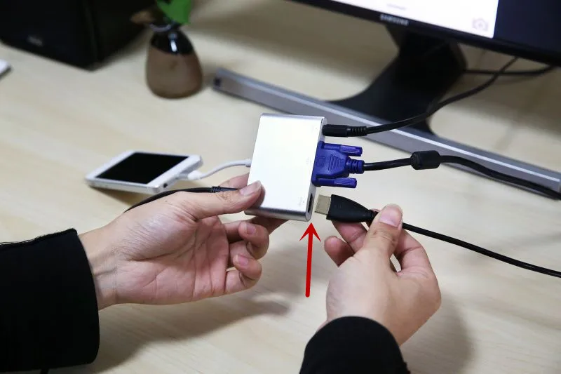 Адаптер HDMI VGA для IPhone X XS 8 7S 6S Plus 1080P|Компьютерные кабели и разъемы| |