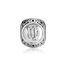 Aquarius звезда знак бусины 925 стерлингового серебра Созвездие Шарм бусины для изготовления ювелирных изделий Подходит талисманы браслет Berloque