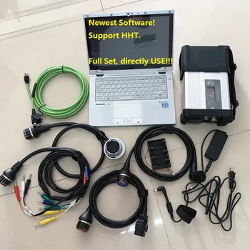 

2020.09V software installed 480G SSD add HHT in i5 8G laptop CF-AX2 + MB star C5 SD connect C5 car diagnostic tool use directly