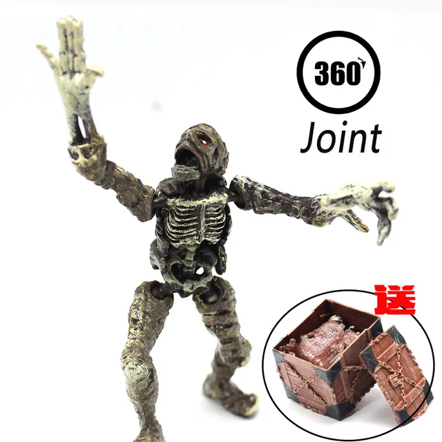 Cheap New Arrival Mummy human skeleton PVC Action Figure Model Toy Gifts Toys For Children High Quality mummification Zombie Model