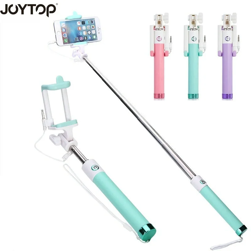 

Mini Selfie Stick With Button Wired Universal For iPhone 6 5 4 Samsung Huawei Xiaomi Etc IOS Android Selfie Sticks Tripod Holder